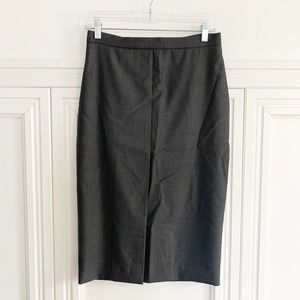 MaxMara Wool Silk Blend Pencil A Line Skirt US6